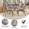 Merrick Lane Celia Set of Four Stacking Thonet Bistro Style Chair, PE Rattan Seat, and Metal Frame for Indoor/Outdoor Use